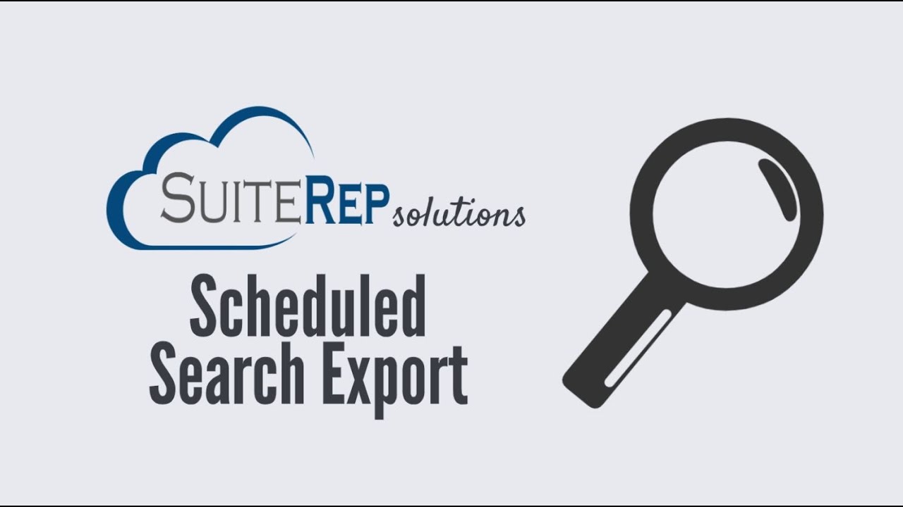NetSuite Scheduled Search Export