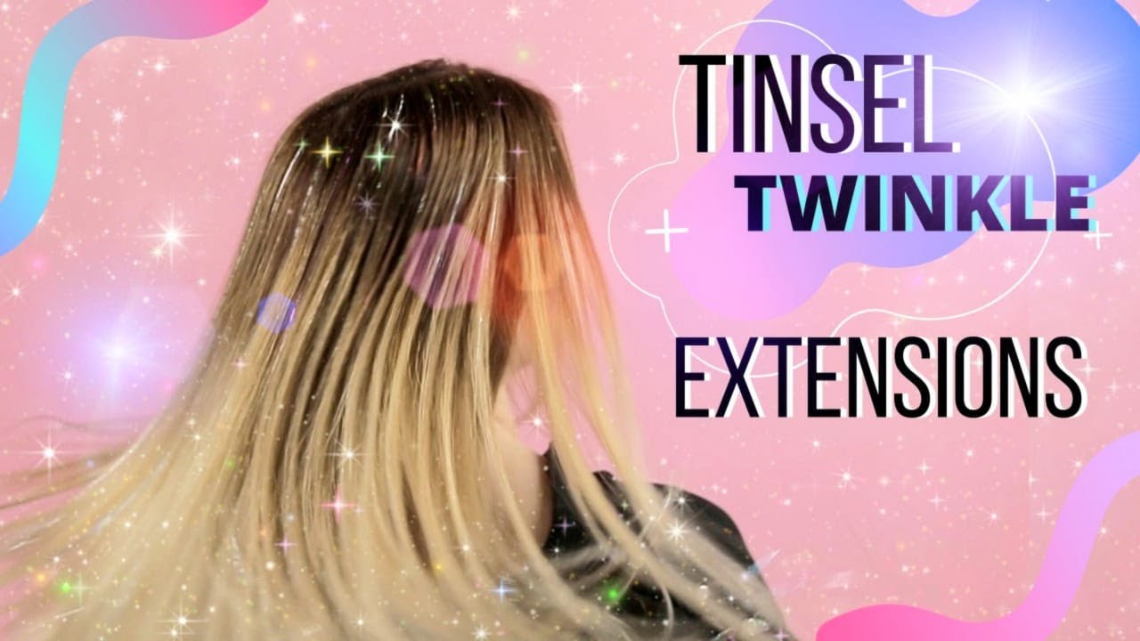 CÓMO poner EXTENSIONES DE BRILLOS PASO A PASO /  HOW TO APPLY TINSEL O TWINKLE EXTENSIONS.