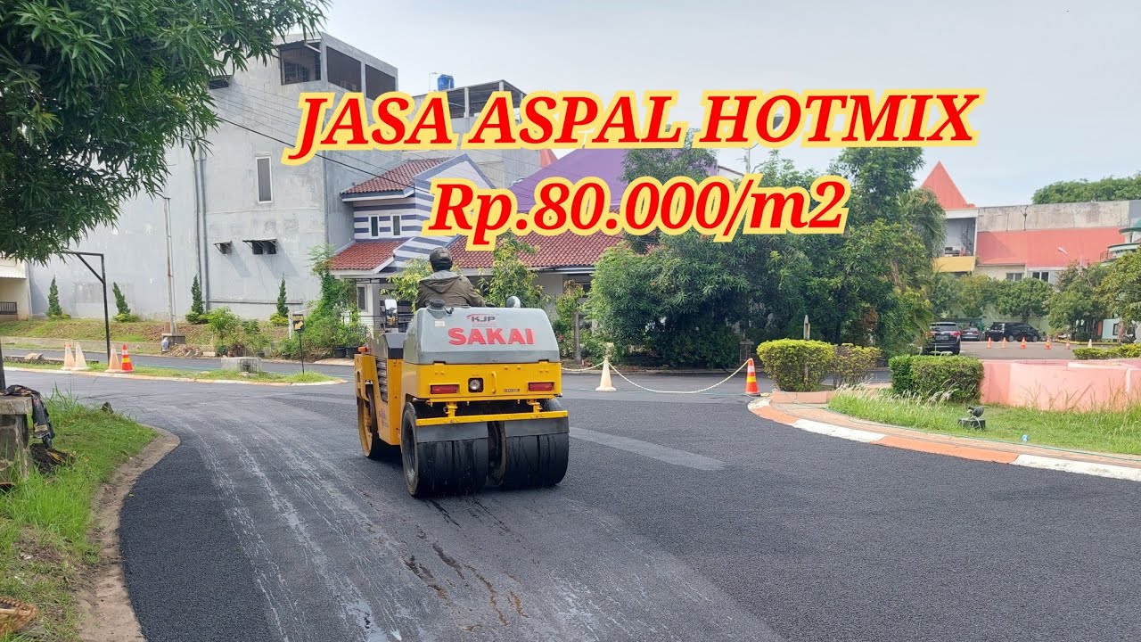 jasa aspal hotmix Rp.80.000/m2