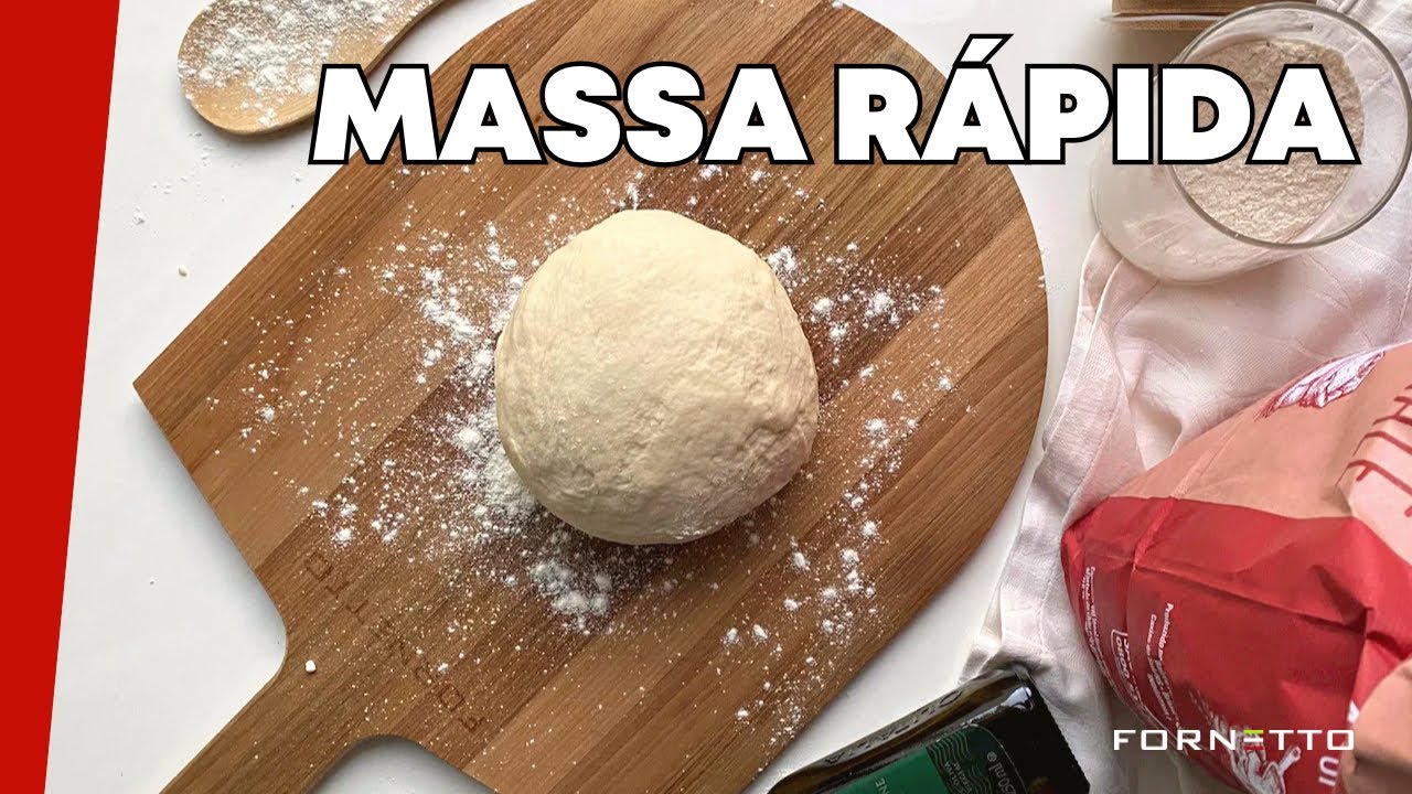 Receita de massa de pizza para fazer e comer no mesmo dia!