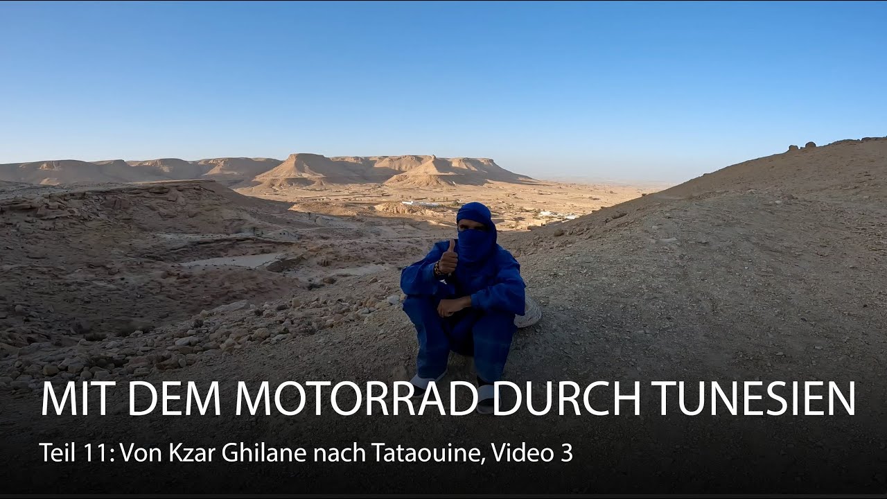 11: Motorradtour Tunesien: Von Ksar Ghilane nach Tataouine, Tel 3