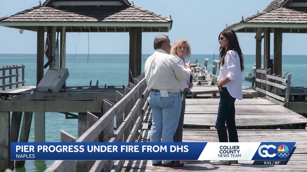 Homeland Security Secretary Kristi Noem visits Naples Pier amid FEMA delays
