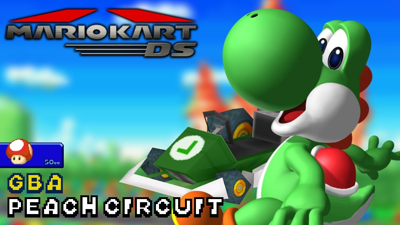 Mario Kart DS - 50cc - Yoshi - Standard LG - GBA Peach Circuit | Ep. 3603