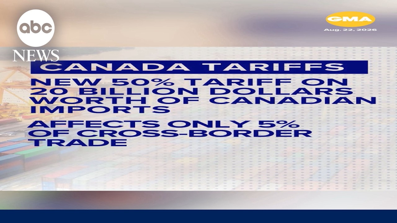 President Trump's new tariffs take effect as US, Canada fail to reach trade deal