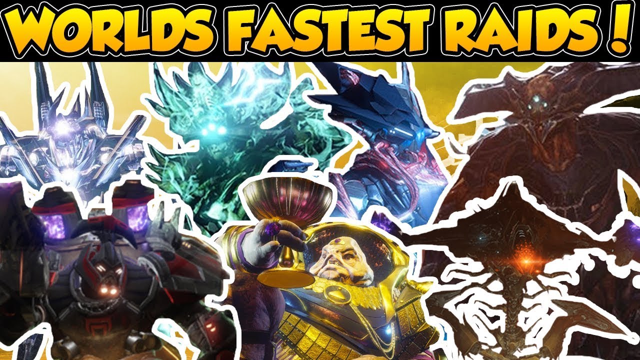 Destiny ALL Worlds Fastest Raid Speedruns! [Destiny 1 & 2]