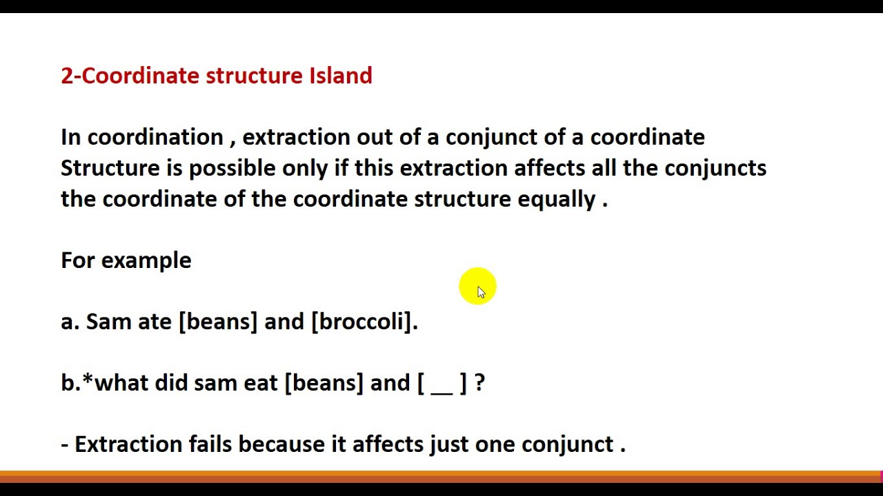 Syntactic Islands