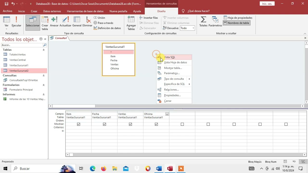 Como Unir Datos de Tablas con una Consulta de Union en Access #access #program #programming