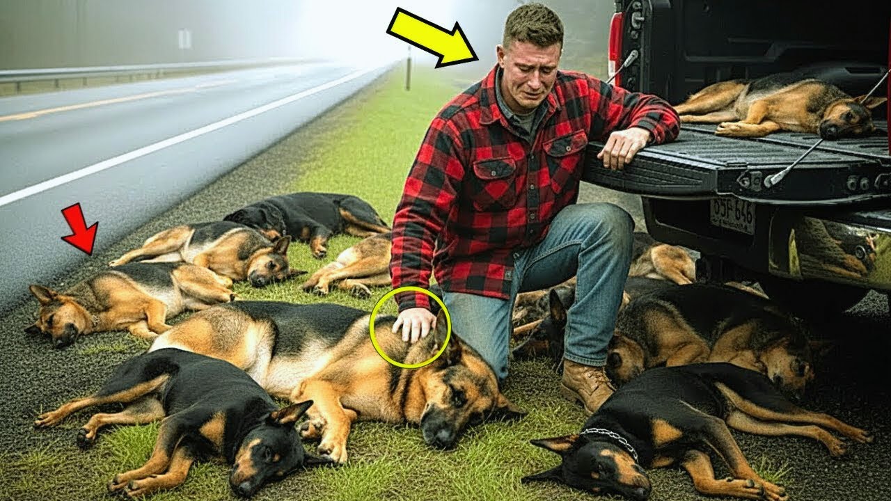 Veterano estadounidense encuentra 8 perros K9 cerca de la muerte. ¡Lo que hizo después lo cambió...