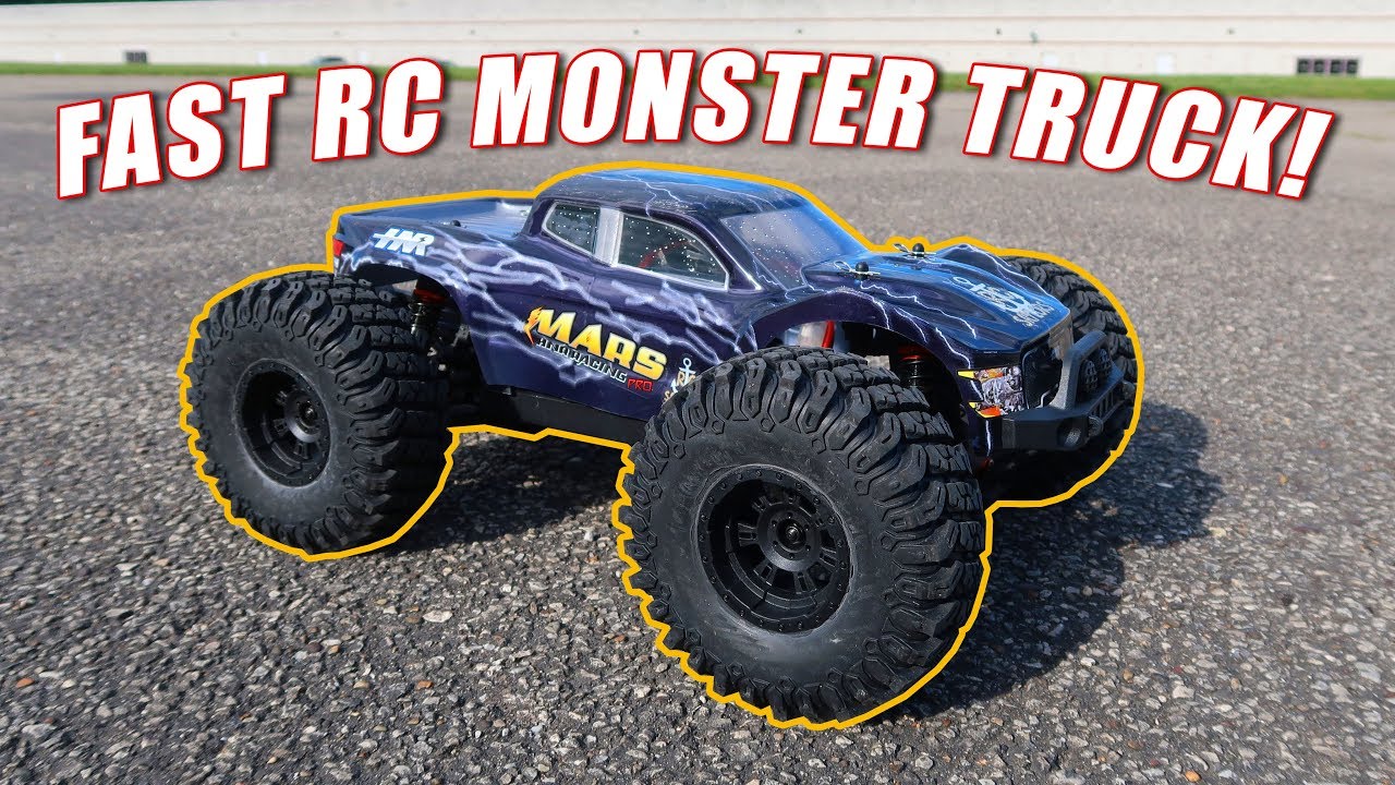 Fast Monster Truck Speed Test - HNR Mars Pro H9801 - TheRcSaylors