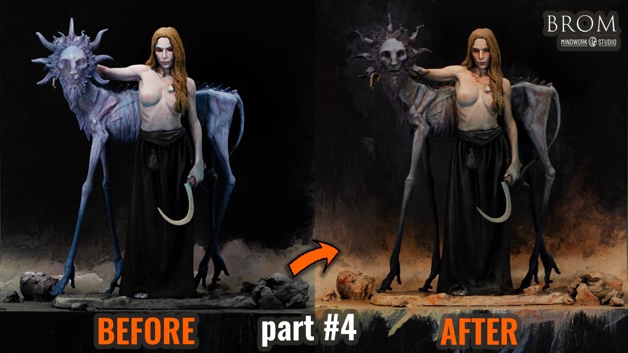 CHANGE DIRECTIONS Mid Process in this 75mm Miniature Painting