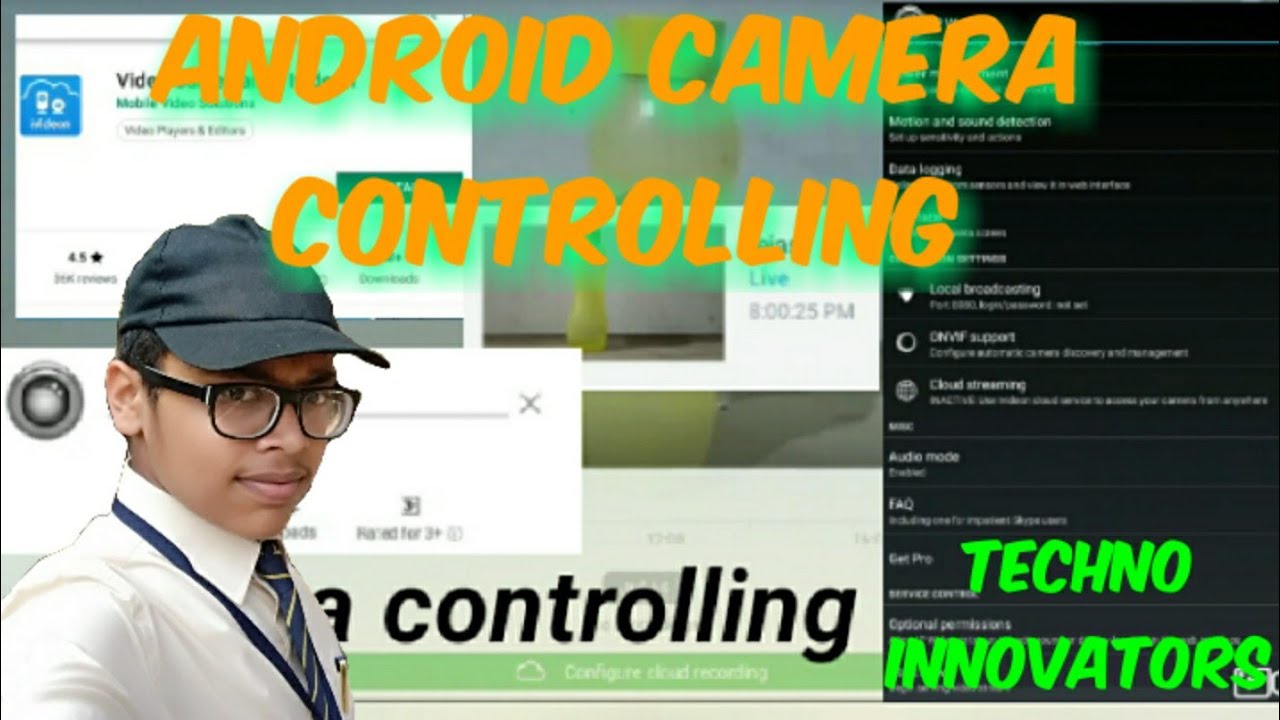 Controlling one phone's camera by other phone.
