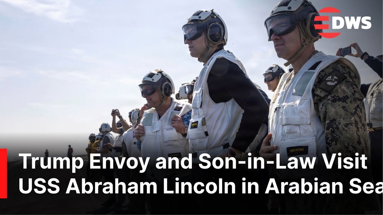 Trump Envoy Steve Witkoff and Jared Kushner Visit USS Abraham Lincoln After Iran Talks | AH1N