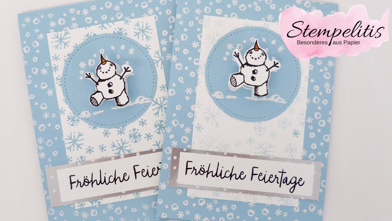 Wobble Karte mit Stempelset Frostige Grüße von Stampin' Up! Stempelitis Anleitung