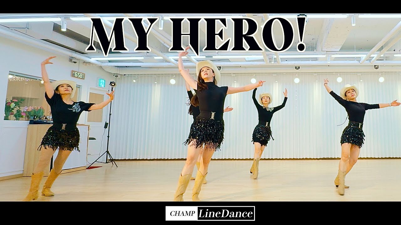 [수요중고급반] My Hero! LineDance | 마이 히어로 라인댄스 | 중급라인댄스 | 챔프라인댄스 | champlinedance | 010 8833 4921