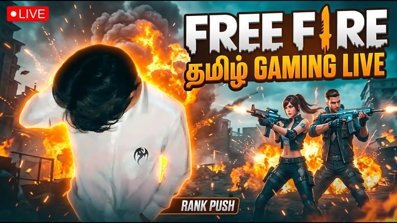 🔴தமிழ் -  Free Fire || Rank Push 🔥 Tamil Gaming Live