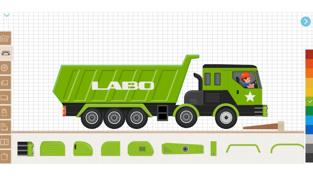 Labo Construction Truck | Green Dump Truck