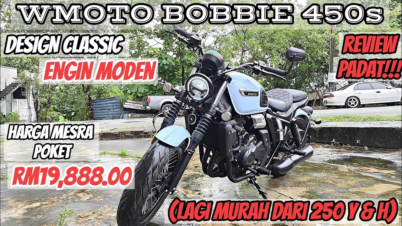 WMOTO BOBBIE 450s - CRUISER MESRA POKET, HARGA LAGI MURAH DARI 250 Y & H!!! RM19,888.00!!!