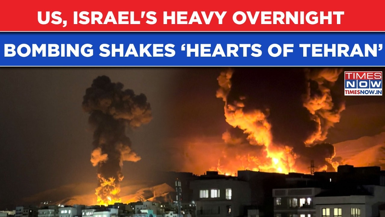 In Visuals: ISRAEL, US Strikes Shake ‘Hearts Of Tehran’ As IRAN Battles Heaviest Bombing Night?