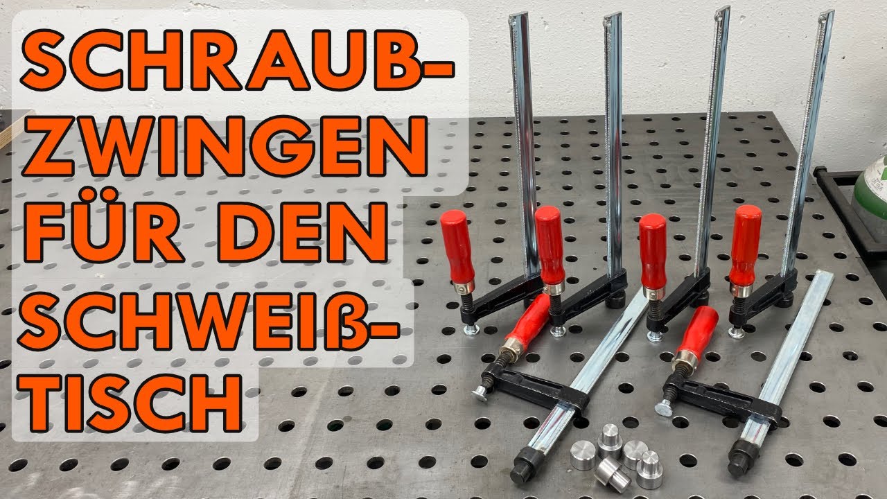 DIY Schraubzwingen für den Schweißtisch | Schweißtischzubehör