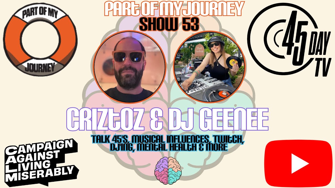 Part of my Journey | Show 53 | Criztoz talks with DJ Geenee | Mental Health Talk Show