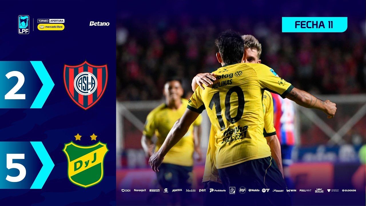 SAN LORENZO 2 - 5 DEFENSA Y JUSTICIA | Resumen del partido | #TorneoMercadoLibre 2026 🏆
