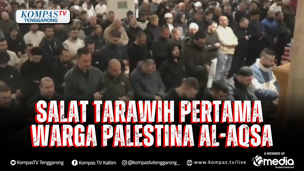 Bulan Ramadan di Palestina Warga Gelar Tarawih Pertama di Masjid Al Aqsa