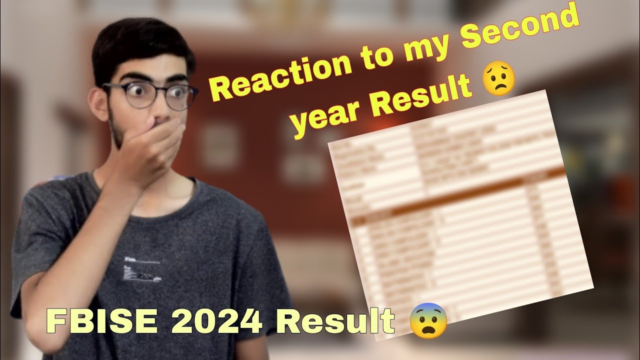 Reaction to my second year board Exams Result 2024😨‼️| HSSC result | fbise Results 2024