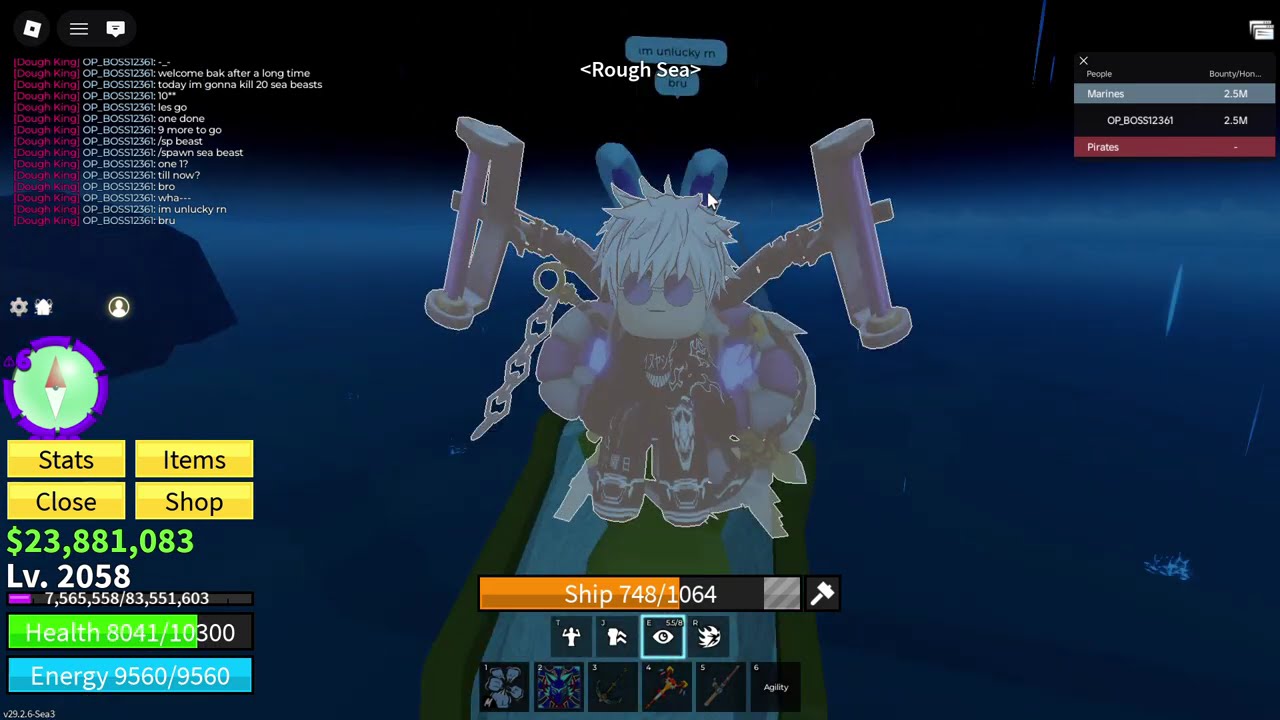 My first blox fruits video. Hunting 20 sea beasts