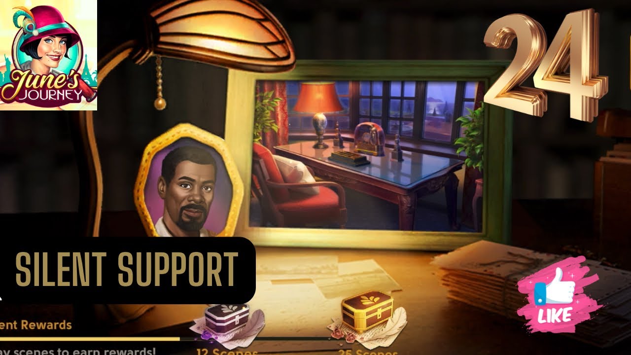 JUNE'S JOURNEY SECRETS | SILENT SUPPORT - GEORGE'S STUDY | SCENE 24 | SILHOUETTE MODE