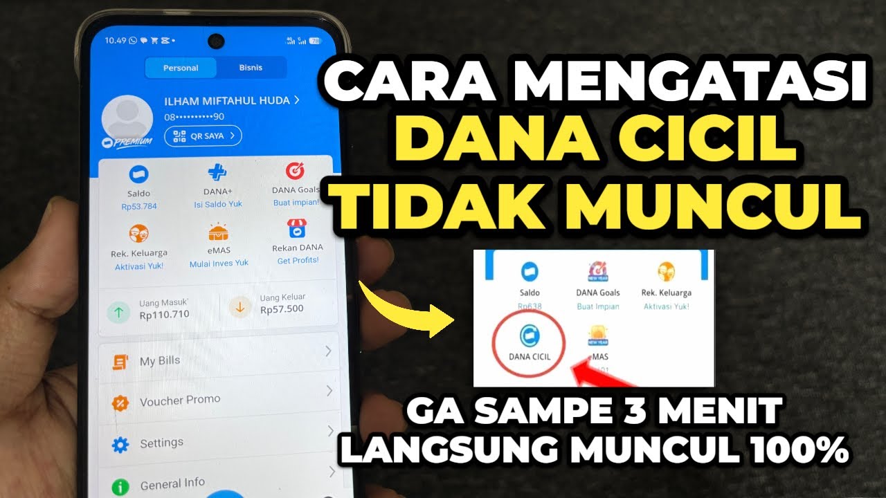 Cara Mengatasi Dana Cicil Tidak Muncul Terbaru | Aktifkan Dana Cicil Terbaru 100% Work