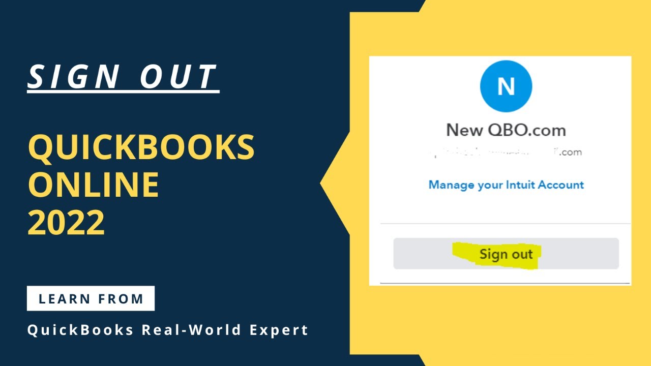 QuickBooks Online Gear Settings: QuickBooks Online Sign Out in 2022