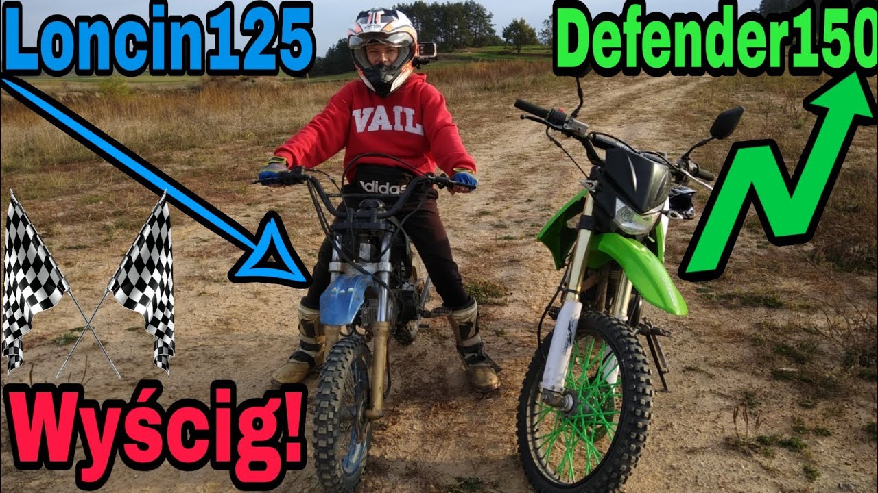 Defender150🆚Loncin125‼️Wyścig i Mała przejażdżka