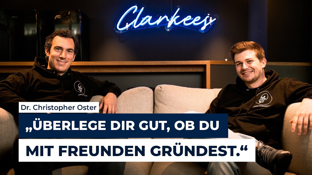 Gründer & CEO von Clark im Interview | Dr. Christopher Oster bei Junge Unternehmer
