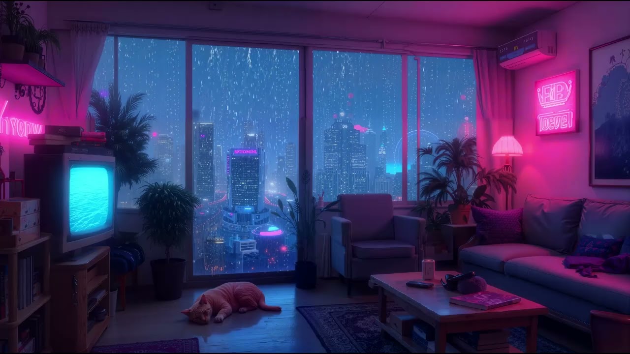 Quiet Night City Lofi Chill 🌧️🌃 Calm Music for study, focus deeply and sleep well