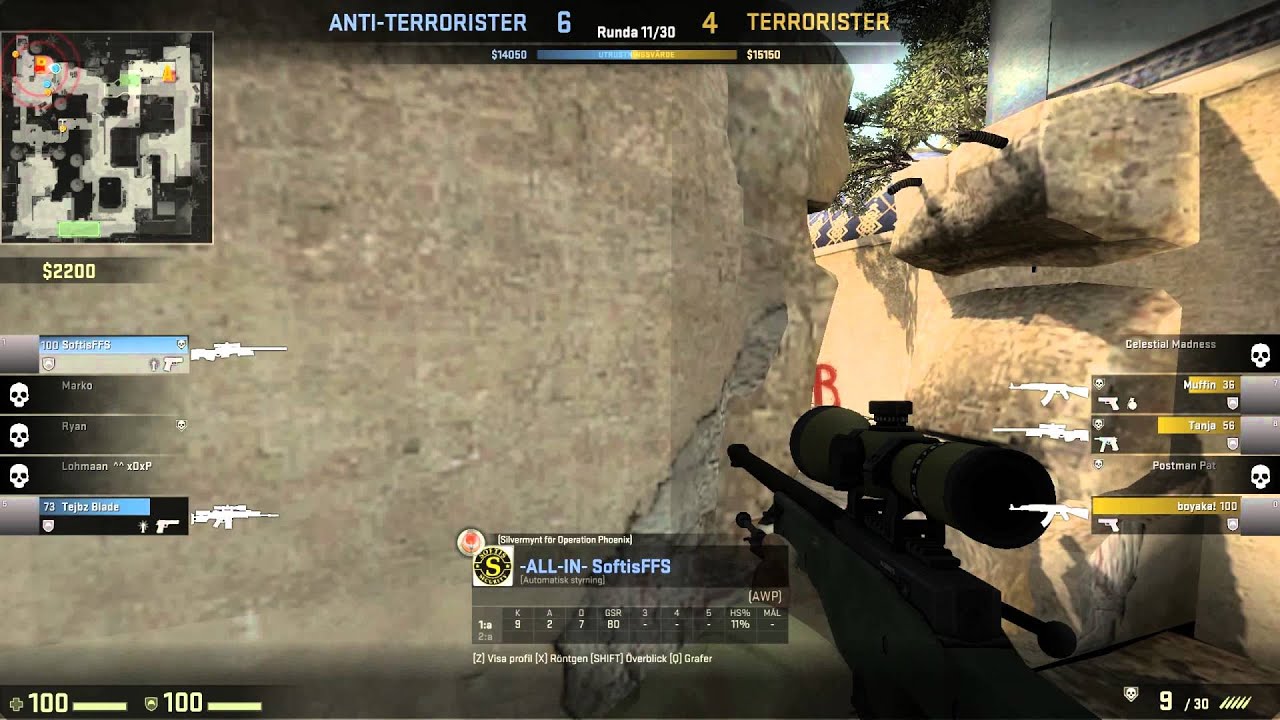 CS:GO highlights med Softis p&aring; Dust2