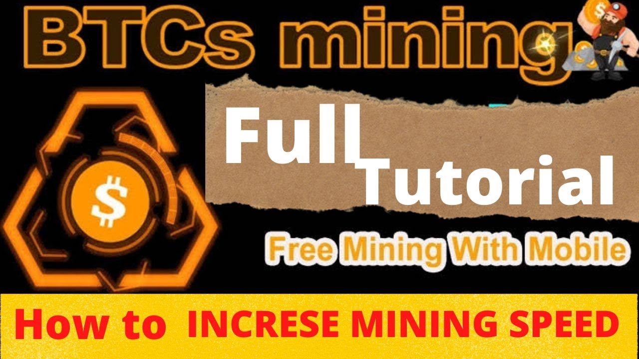 Btcs Mining Full Tutorial!!! how to increse mining speed...???