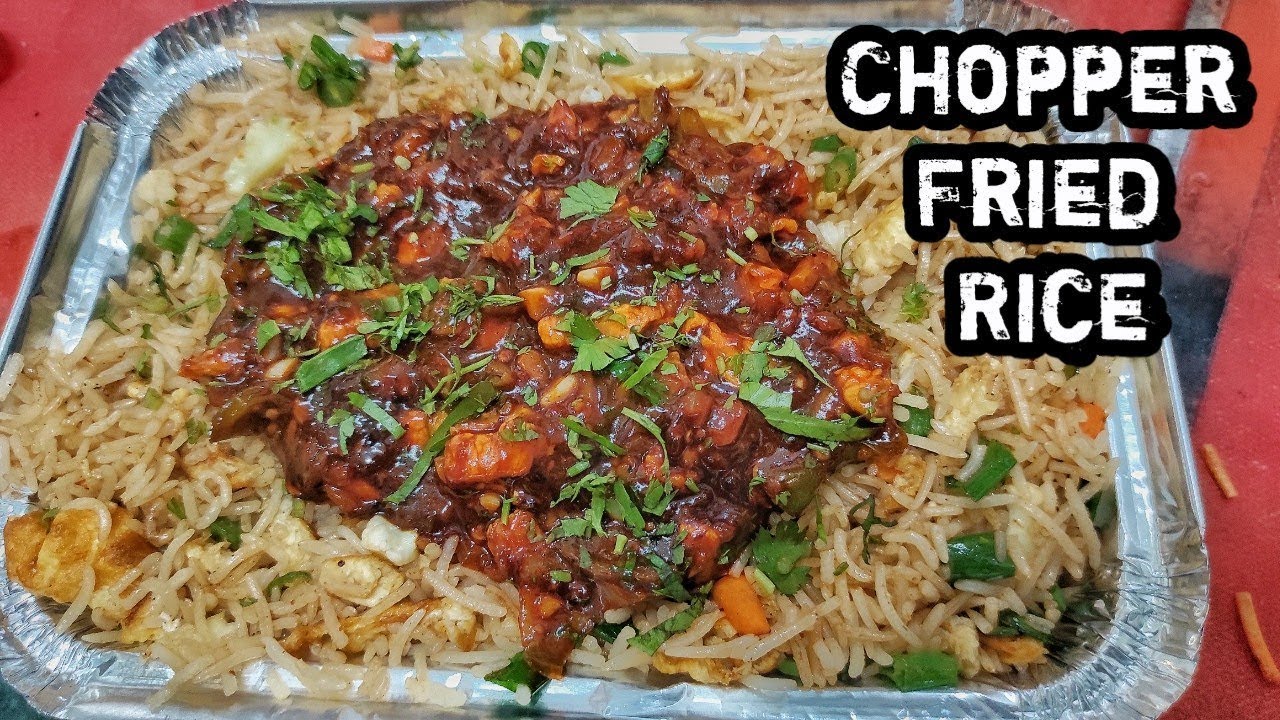 Zabardast Chicken Chopper Rice & Schezwan Rice | street food 