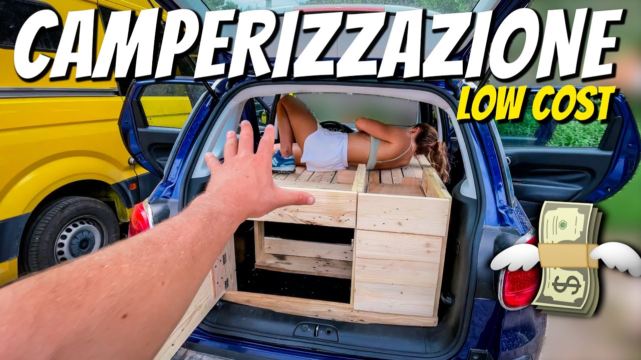 CAMPERIZZIAMO UN AUTO CON QUATTRO PALLET