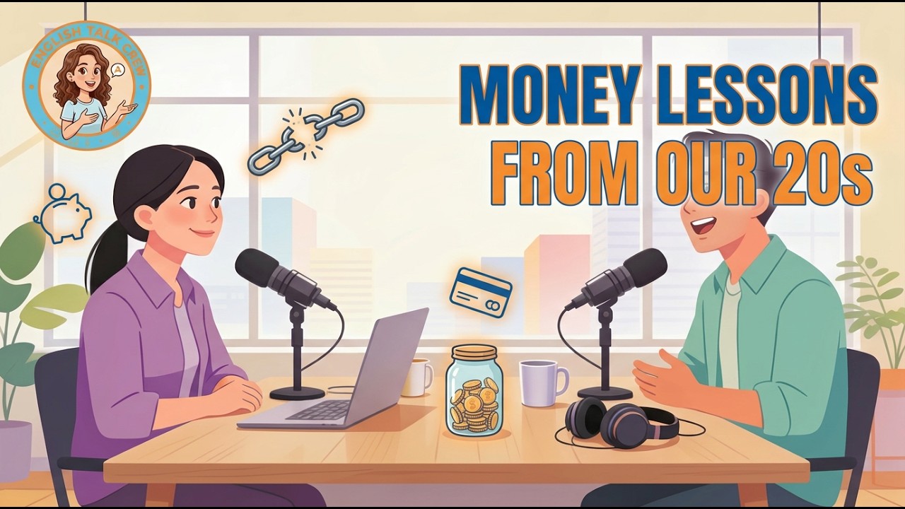 Daily English Conversation Podcast | PERSONAL FINANCIAL LESSONS LEARNED FROM OUR TWENTIES