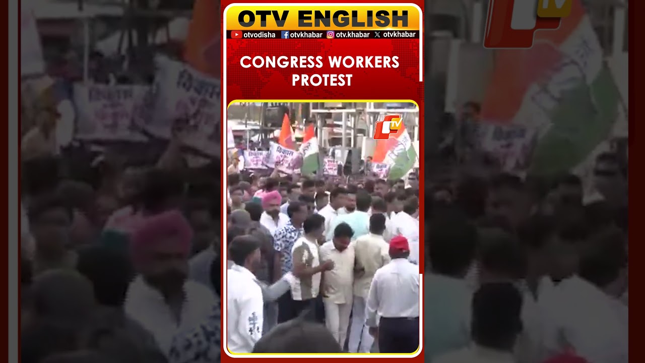 Congress Workers Protest Bulldozer Action In Indore, Madhya Pradesh