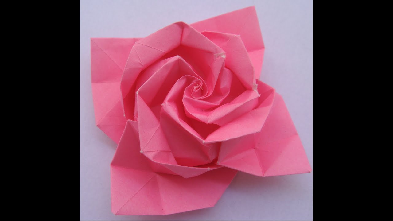 origami tutorial: Rose