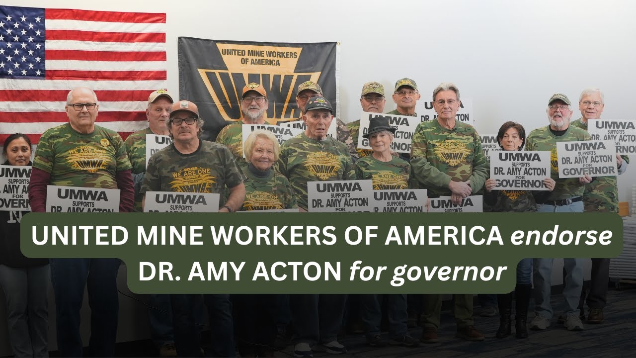 United Mine Workers of America Endorse Dr. Amy Acton's Campaign for Governor of Ohio