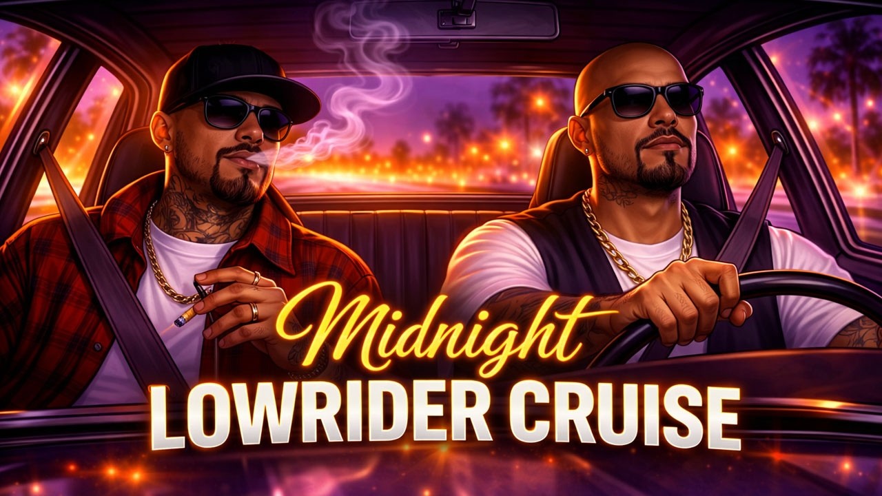 Midnight Lowrider Cruise 🌴 West Coast Stoner Rap Mix | G-Funk Chill Ride - #lowrider #rap  #gfunk