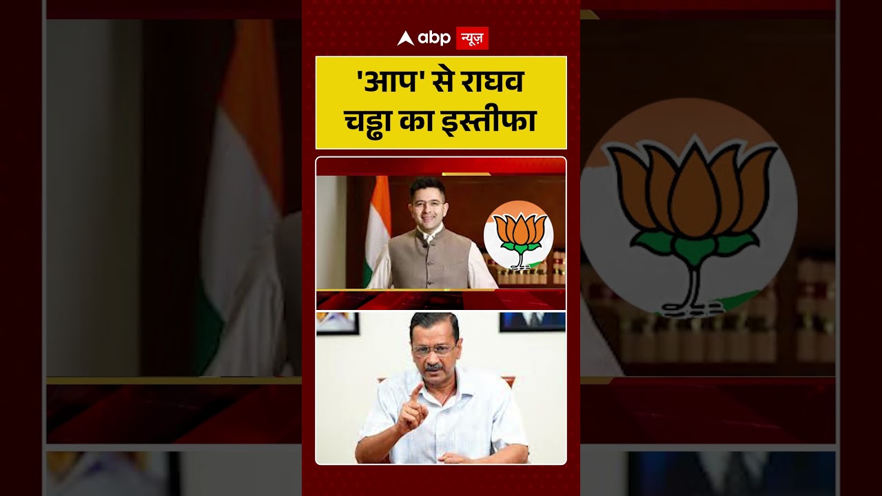 Raghav Chadha Latest News: 'AAP' से राघव चड्ढा का इस्तीफा | #aapvsbjp #arvindkejriwal #viralnews