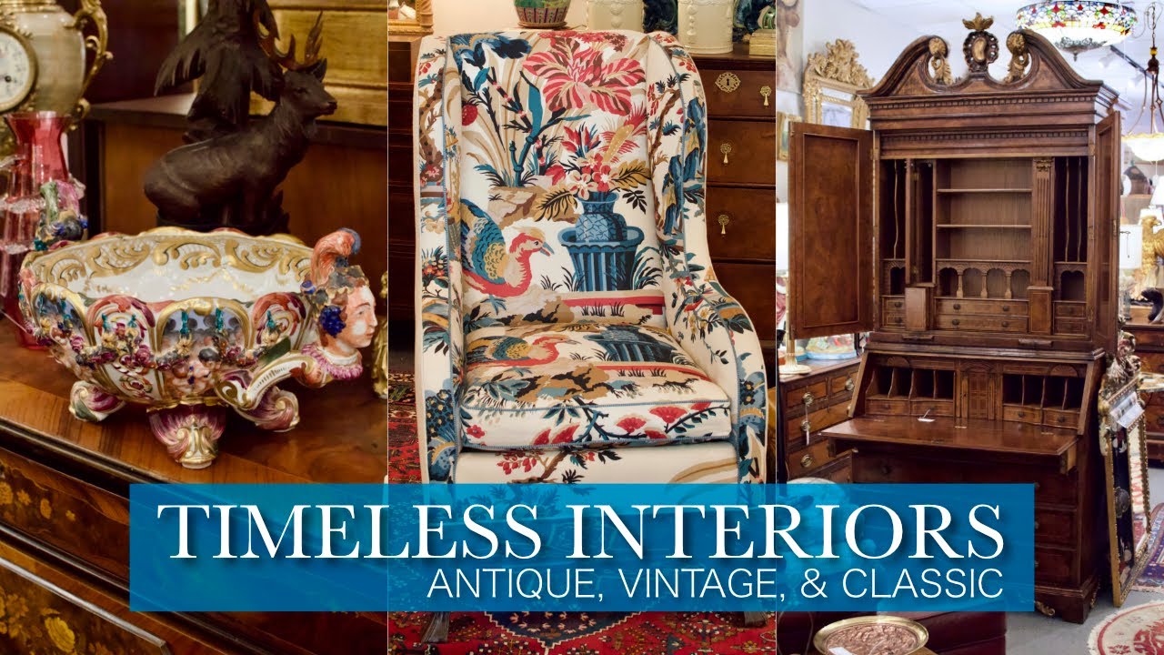 CLASSIC LUXURY ♥️ Antiques Vintage Furniture Decor Elegant Shop Tour 2023 Home Interior Design Ideas