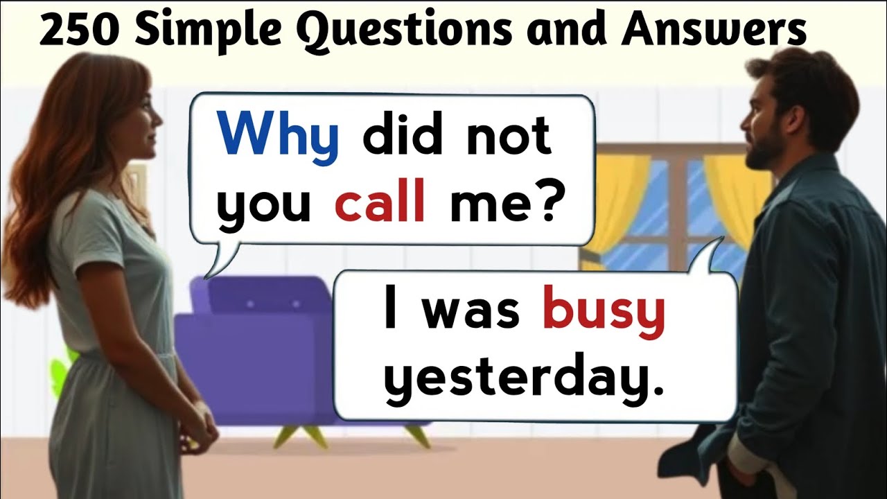 Simple English Conversation Practice | 100+ Real-life Questions and Answers