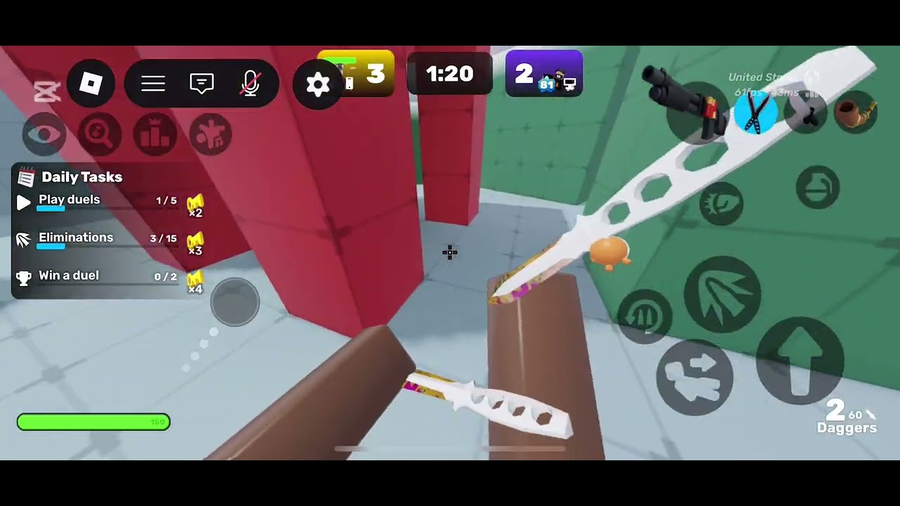 1v1 not scripted knife and more