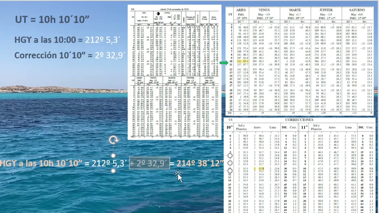 Examen de Capitán de Yate-Ejer.nº18 - Nov.2019-Andalucía.Cálculo de la Correción Total por la Polar