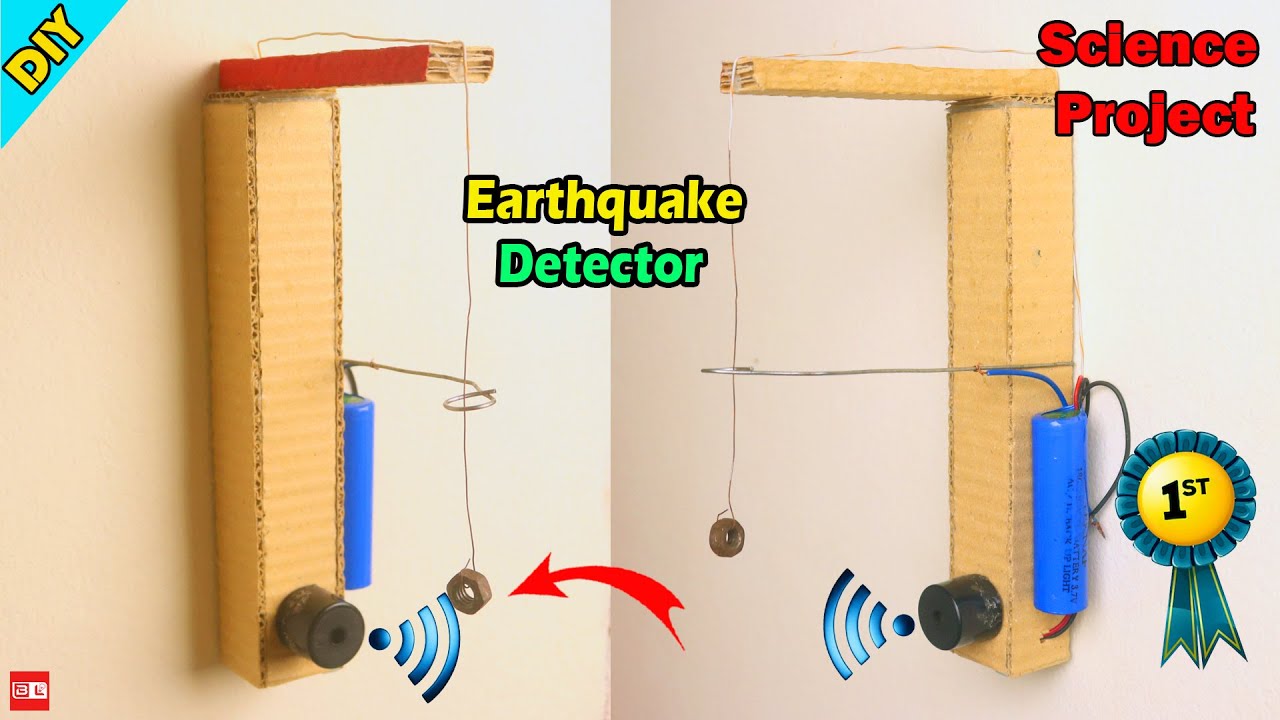 How to Make Earthquake Alarm Working Model | Inspire Award Project