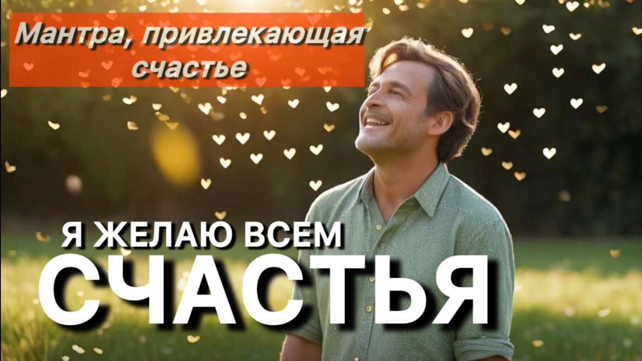 Откройся большому счастью!✨Мантра-аффирмация «Я желаю всем счастья». Повторяй и привлекай счастье